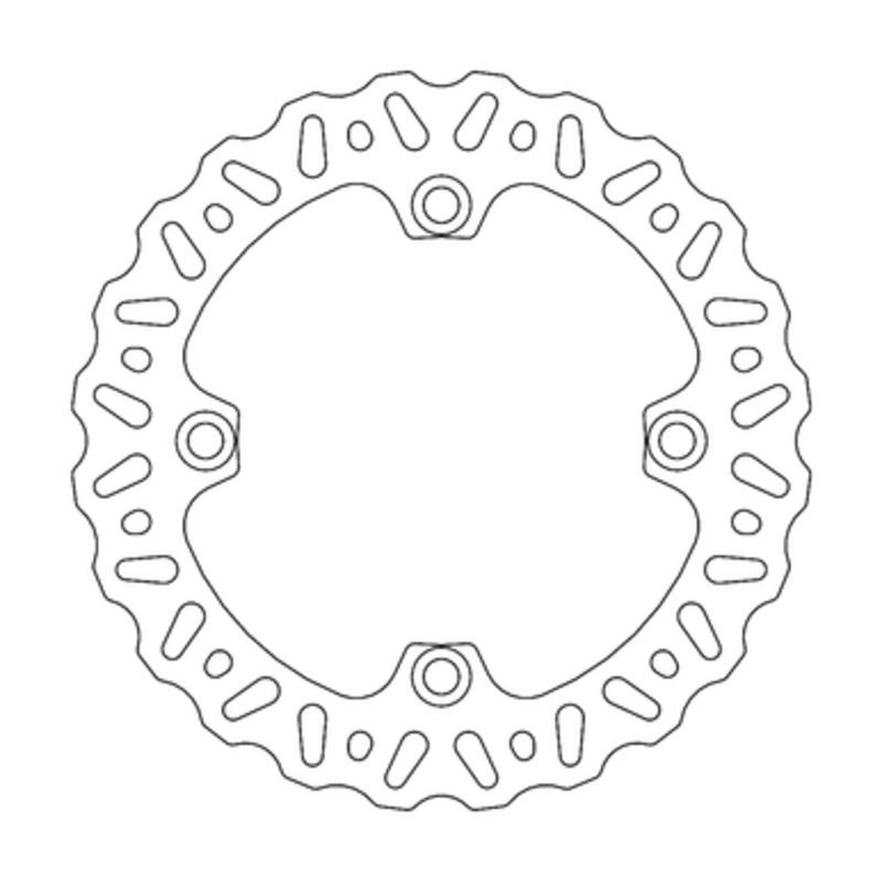 MOTO-MASTER Brake Rotor – Rear – Nitro 110715-PU