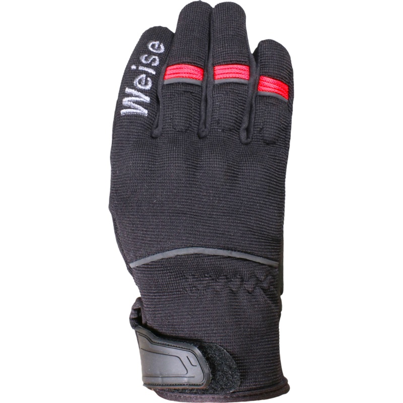 Weise Pit Textile Gloves – Black / Red