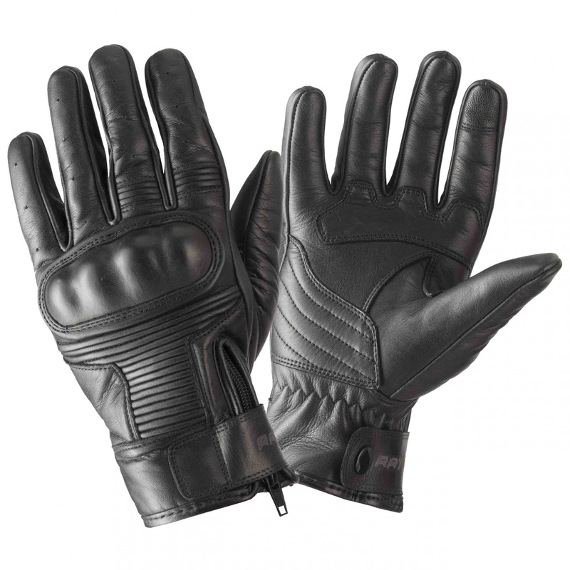Rayven Vintage Leather Gloves – Black