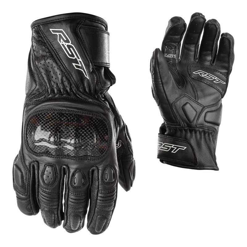 RST Stunt 3 Leather Gloves – Black