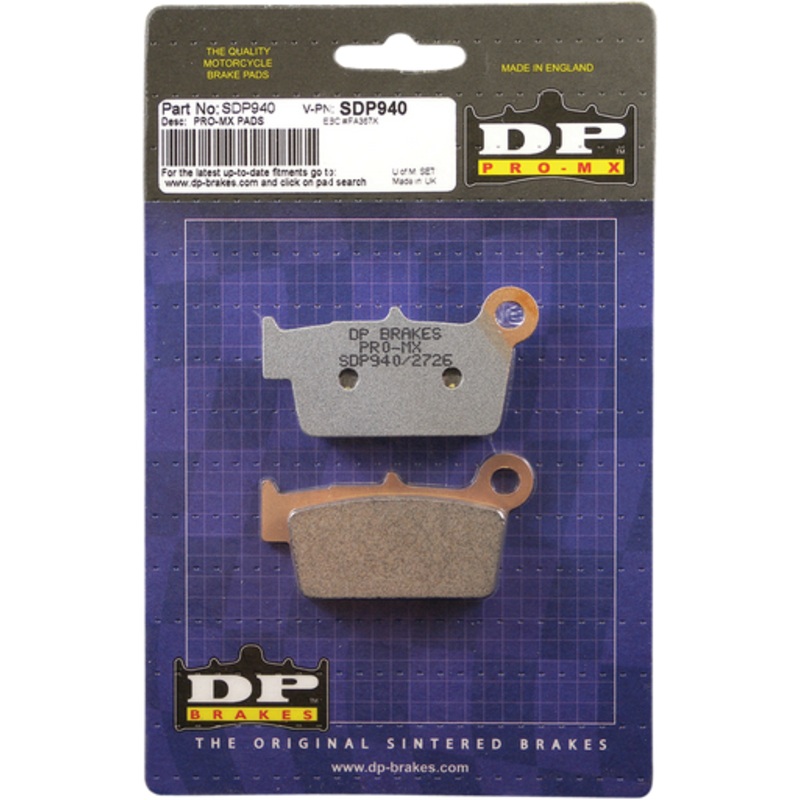 DP BRAKES Pro MX Sintered Brake Pads – SDP940 SDP940