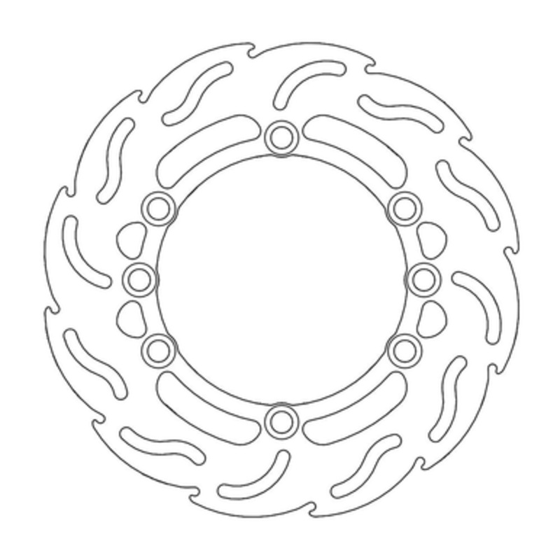 MOTO-MASTER Brake Rotor – Rear – Flame 110261-PU