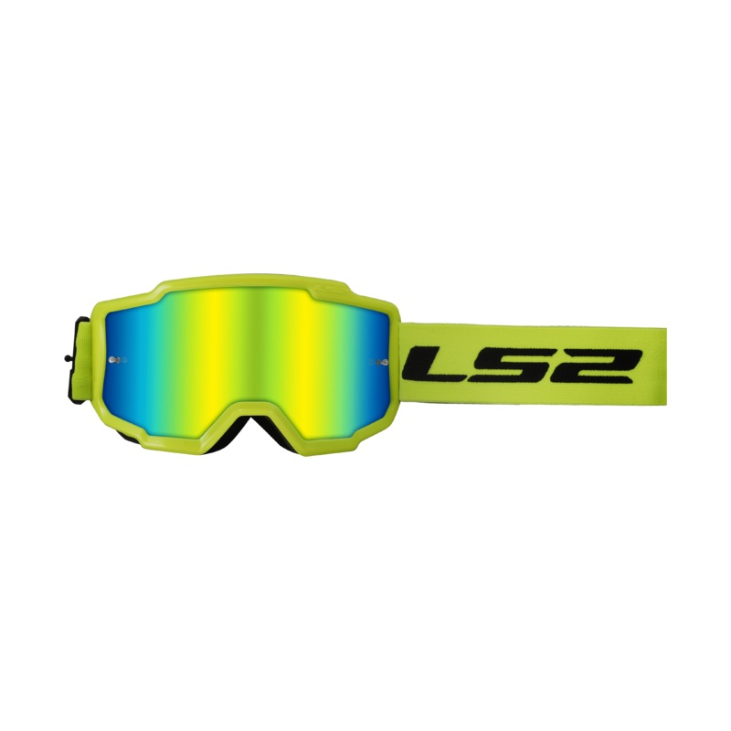 LS2 Charger MX Goggles – Yellow / Iridium