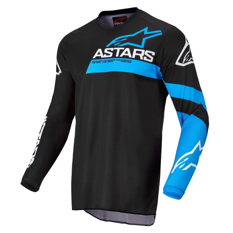 Alpinestars Fluid Chaser Jersey Black Neon Blue