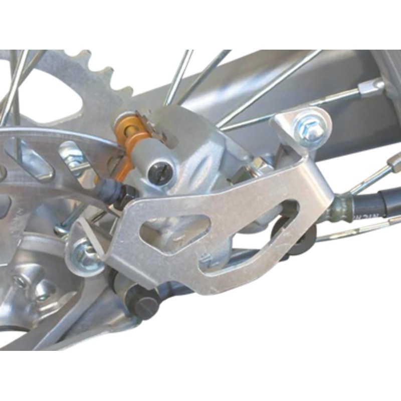 WORKS CONNECTION Rear Caliper Guard – RM125/250 25-015