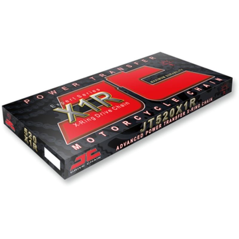 JT CHAINS 428 X1R – Heavy-Duty – X-Ring Sealed Drive Chain – Steel – 124 Links JTC428X1R124SL