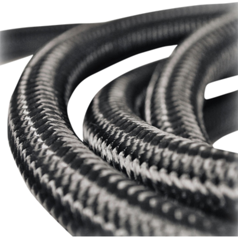 JAGG OIL COOLERS Fiber Braided Hose – Black – 10′ 21-JLWN06-10
