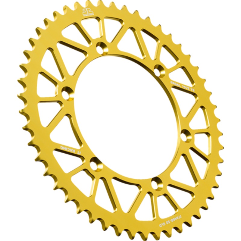 JT SPROCKETS Rear Sprocket – Aluminum – 50 Tooth – Gold – Kawasaki JTA460.50GLD