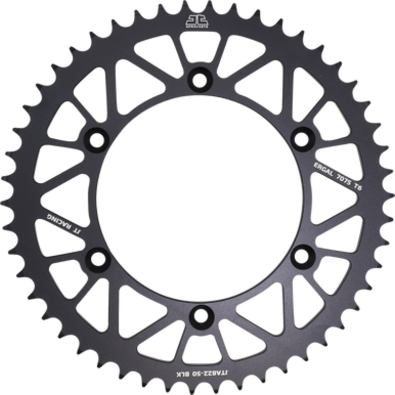 JT SPROCKETS Rear Sprocket – 520 – Black – 50 Tooth JTA822.50BLK