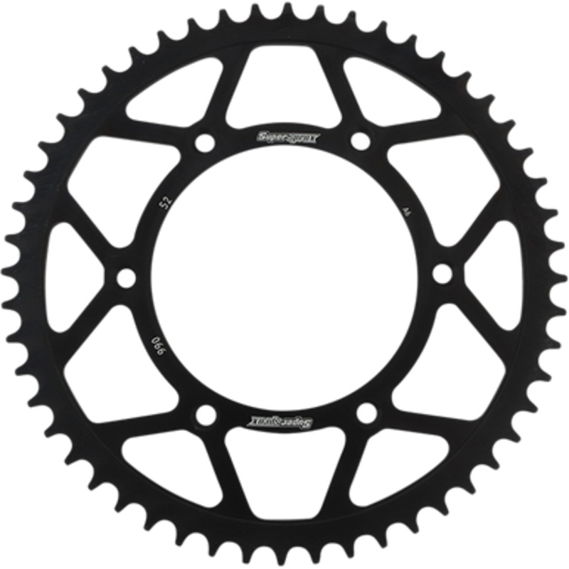 SUPERSPROX Steel Rear Sprocket – 52-Tooth RFE-990-52-BLK