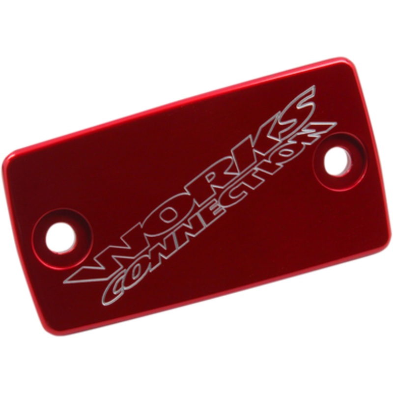 WORKS CONNECTION Brake Cover – Billet – Red 21-067