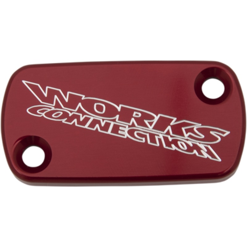 WORKS CONNECTION Brake Cover – Billet – Red 21-006