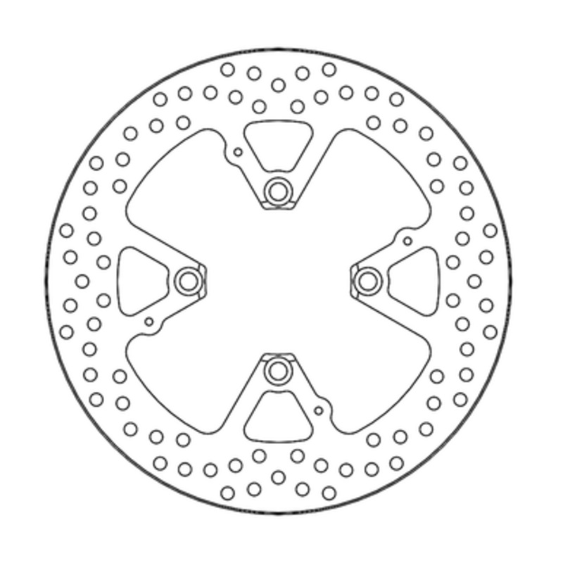 MOTO-MASTER Brake Rotor – Rear – Flame 110382-PU