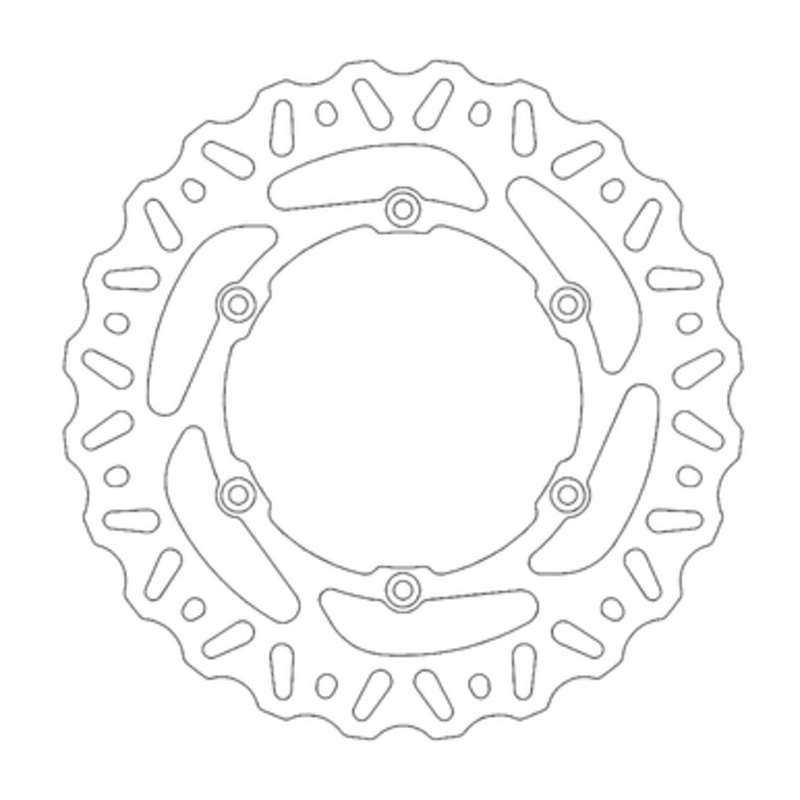 MOTO-MASTER Brake Rotor – Rear – Nitro 110376-PU