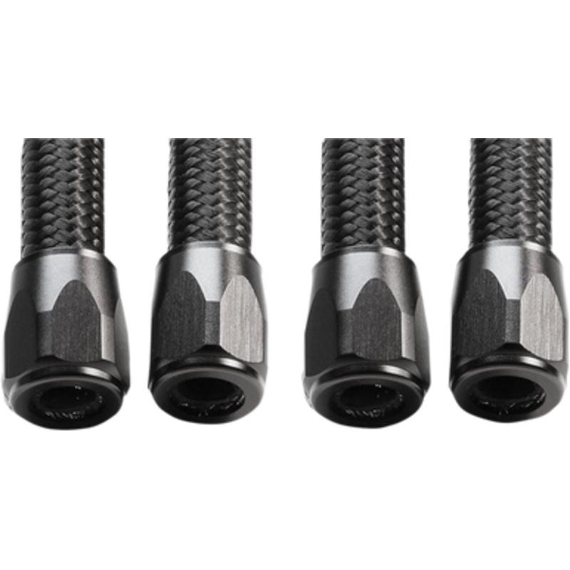 JAGG OIL COOLERS Hose Finishers – Black – 4-Pack 22-JHF06-BK-4