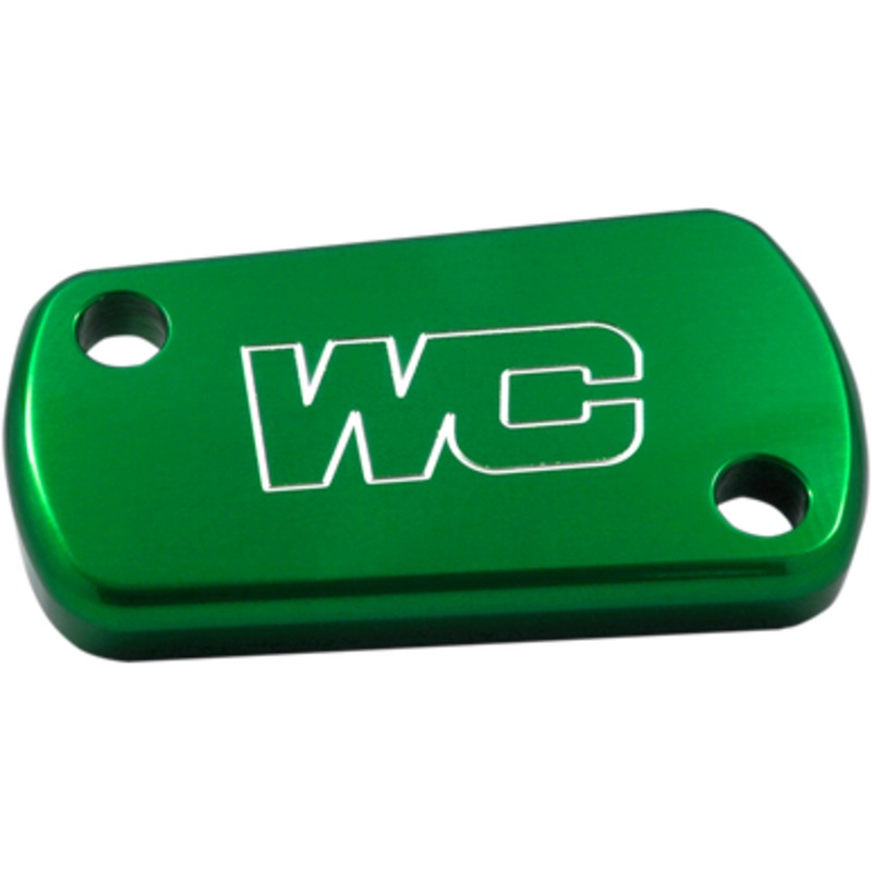 WORKS CONNECTION Rear Billet Brake Cover – Green – Kawasaki/Suzuki 21-618