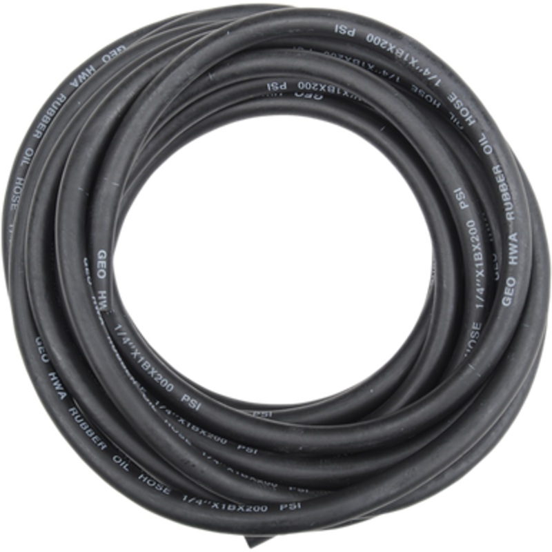 EMGO Oil/Fuel Line – Black – 1/4″ – 25′ 14-03711