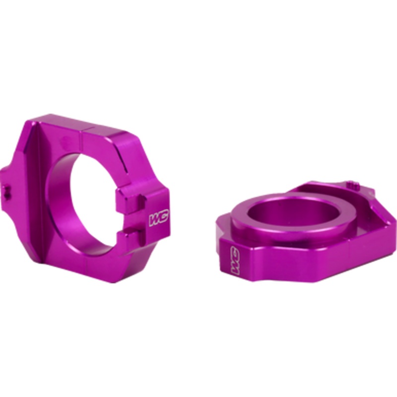 WORKS CONNECTION Elite Axle Block Kit – Purple – Honda 17-P221