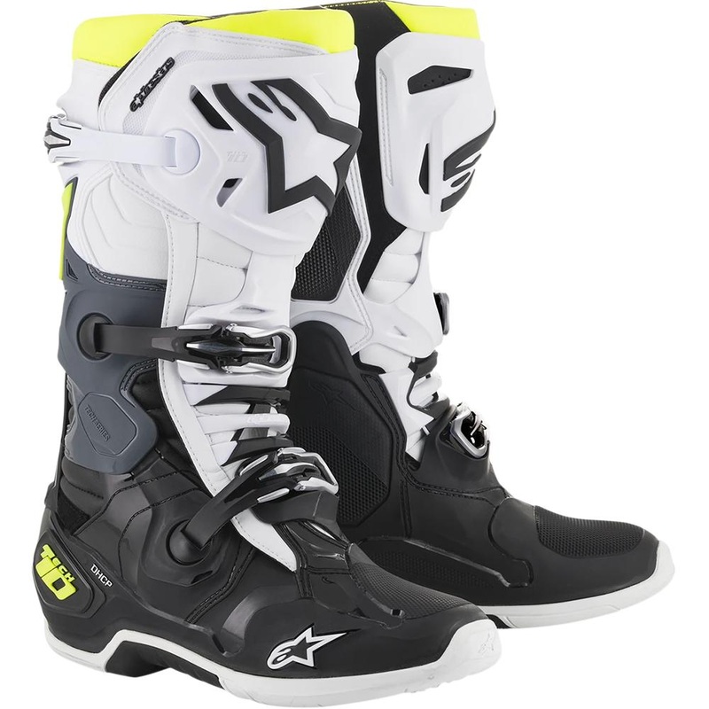 Alpinestars – Tech 10 Black/White/Yellow MX Boots