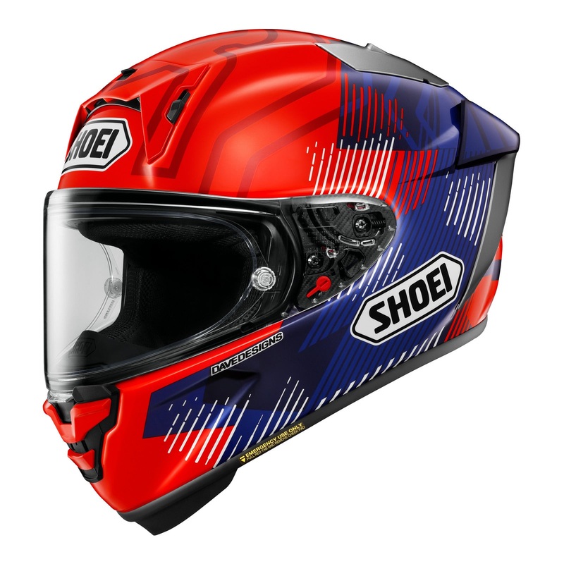 Shoei X-SPR Pro Helmet Marquez 8 TC1 – Blue / Red / White