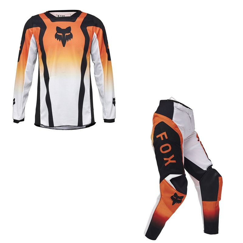 Fox – 2025 Youth 180 Lean Flo Orange MX Combo