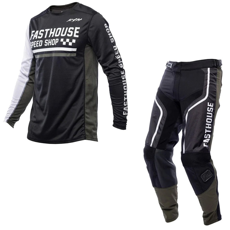 Fasthouse – 2026 Grindhouse Hudson Black/White MX Combo