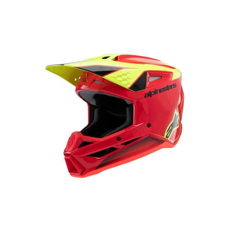 Alpinestars – 2025 SM3 Youth Fray Red Yellow Black MX Helmet