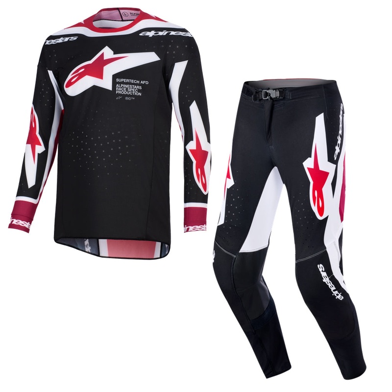 Alpinestars – 2026 Supertech Pro Vista Black/Red/White MX Combo