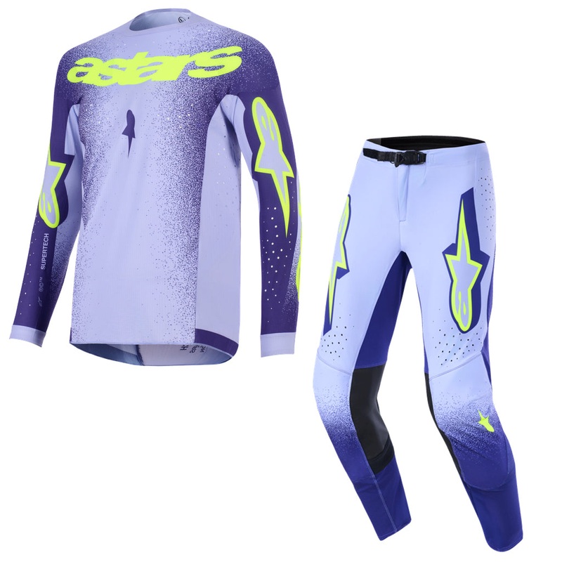 Alpinestars – 2026 Supertech Scenz Purple/Yellow MX Combo