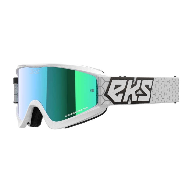 EKS – Gox Flat Out White/Black Mirrored Lens Goggle