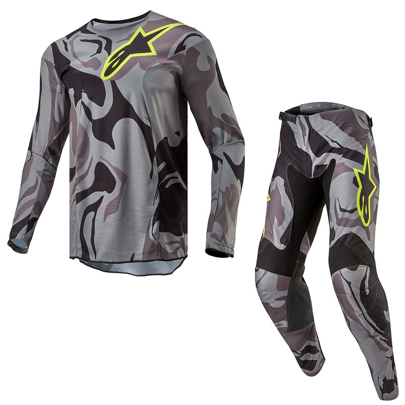 Alpinestars – 2024 Racer Tactical Military Grey/Yellow Camo MX Combo