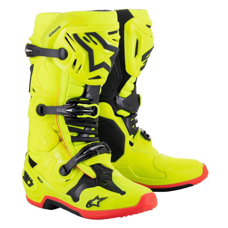 Alpinestars – Tech 10 Fluro Yellow/Black/Red MX Boots