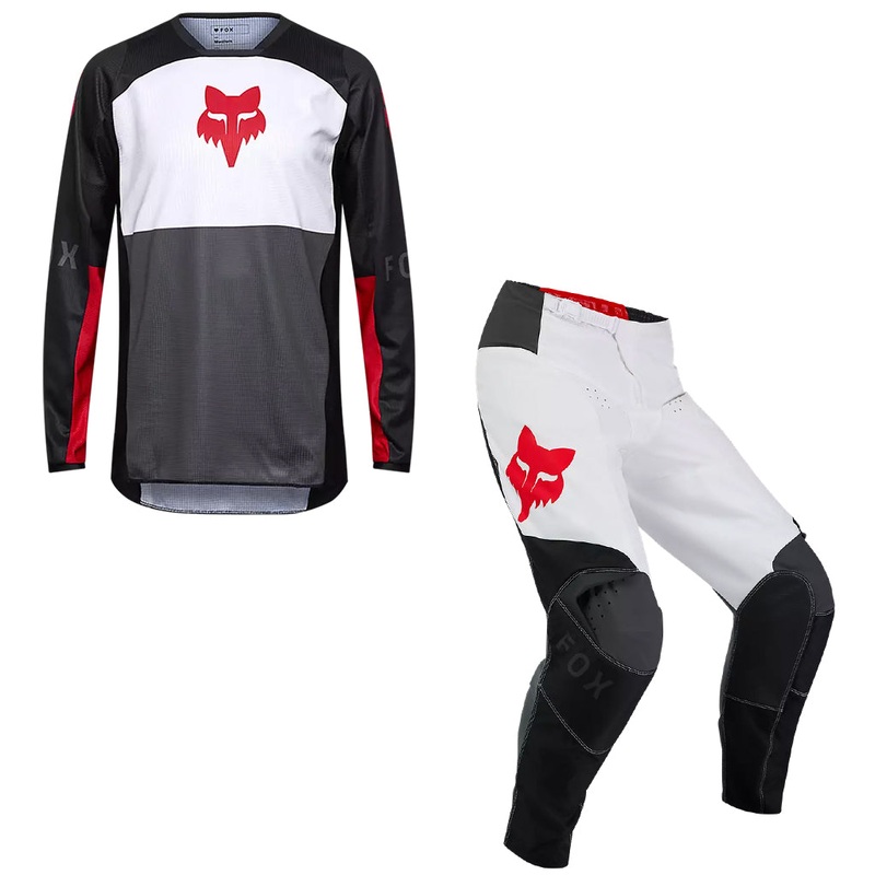 Fox – 2025 180 Flow White/Red MX Combo