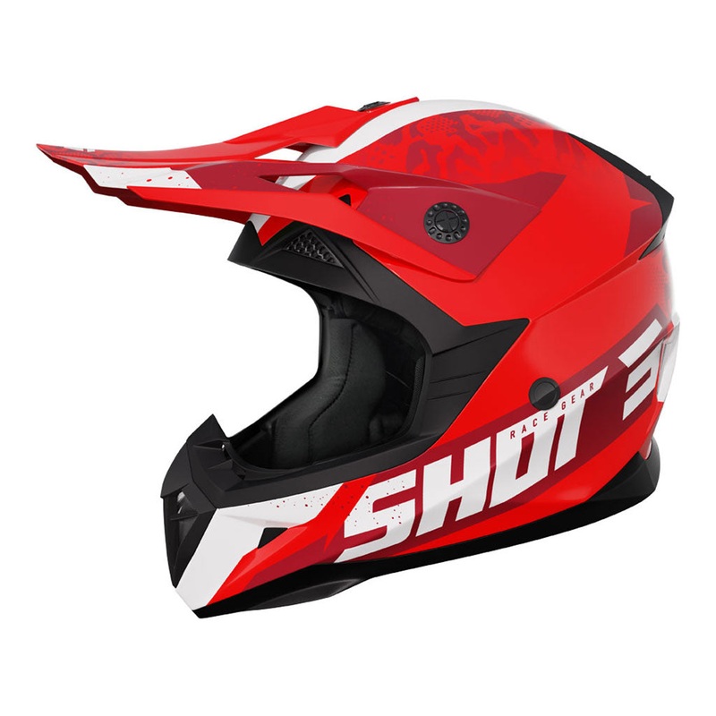 Shot – 2024 Kids Pulse AirFit Red Glossy Helmet
